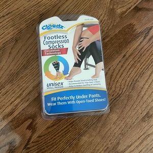 1 pair of Unisex footless compression socks